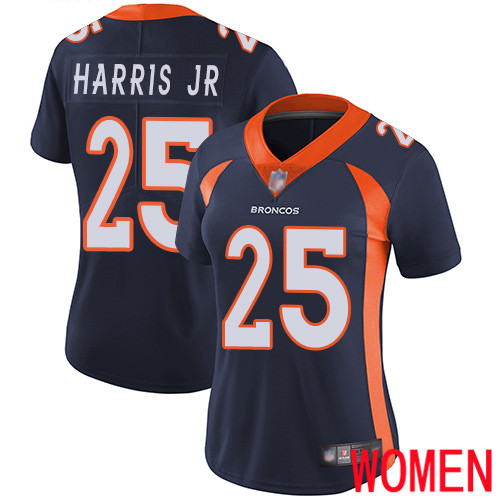 Women Denver Broncos #25 Chris Harris Jr Navy Blue Alternate Vapor Untouchable Limited Player Football NFL Jersey->women nfl jersey->Women Jersey